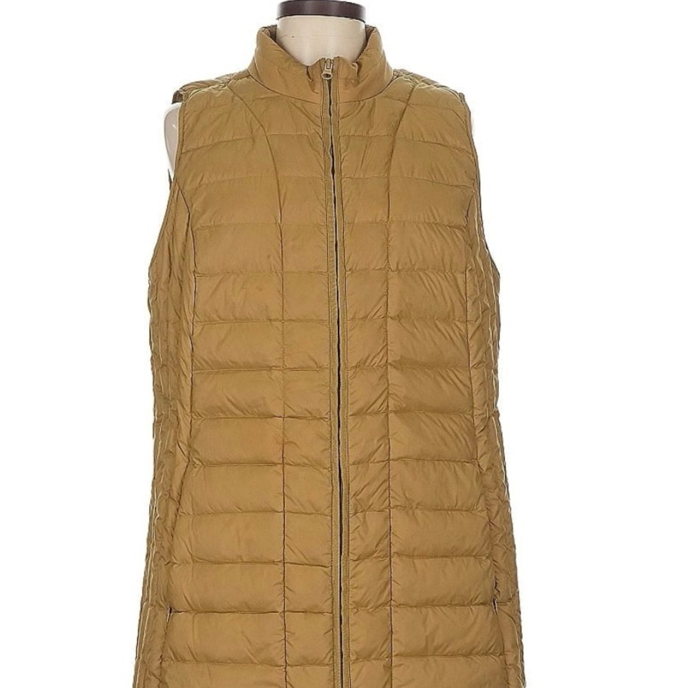 J.Jill Gold Quilted Vest - L